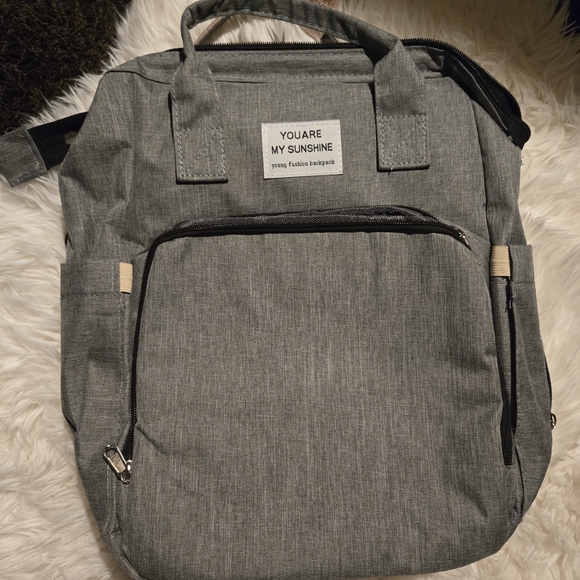 Gray Multi-Functional Men's Backpack - Picture 4 of 11